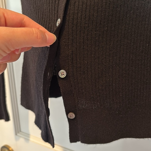 Frame Denim wool blend ribbed off the shoulder sweater - Picture 6 of 15